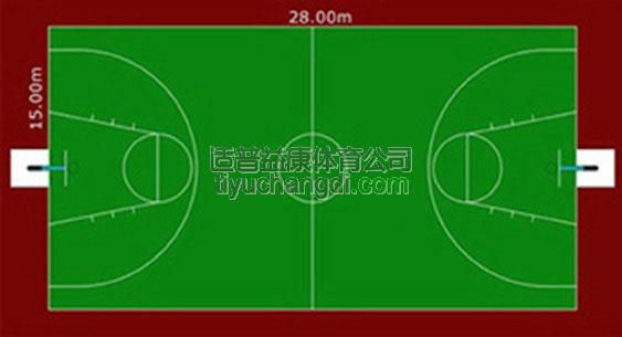 篮球场平面图及结构设计图